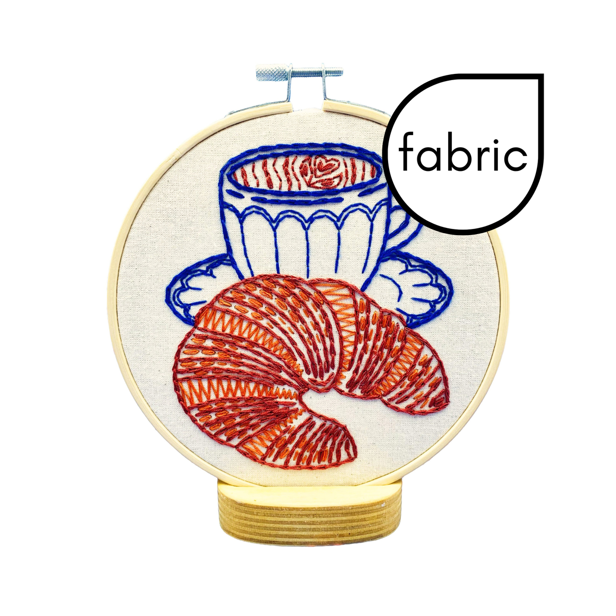 Pre-Printed Fabric: Croissant
