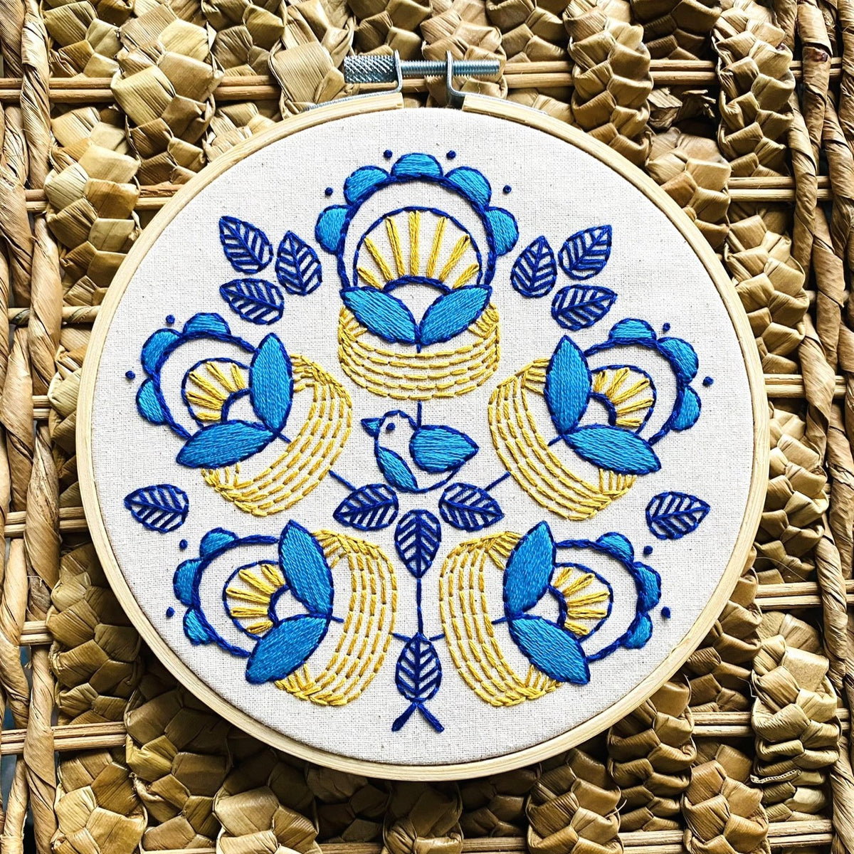 Pre-printed Fabric: Golden Rings