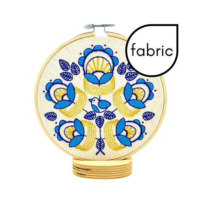 Pre-printed Fabric: Golden Rings