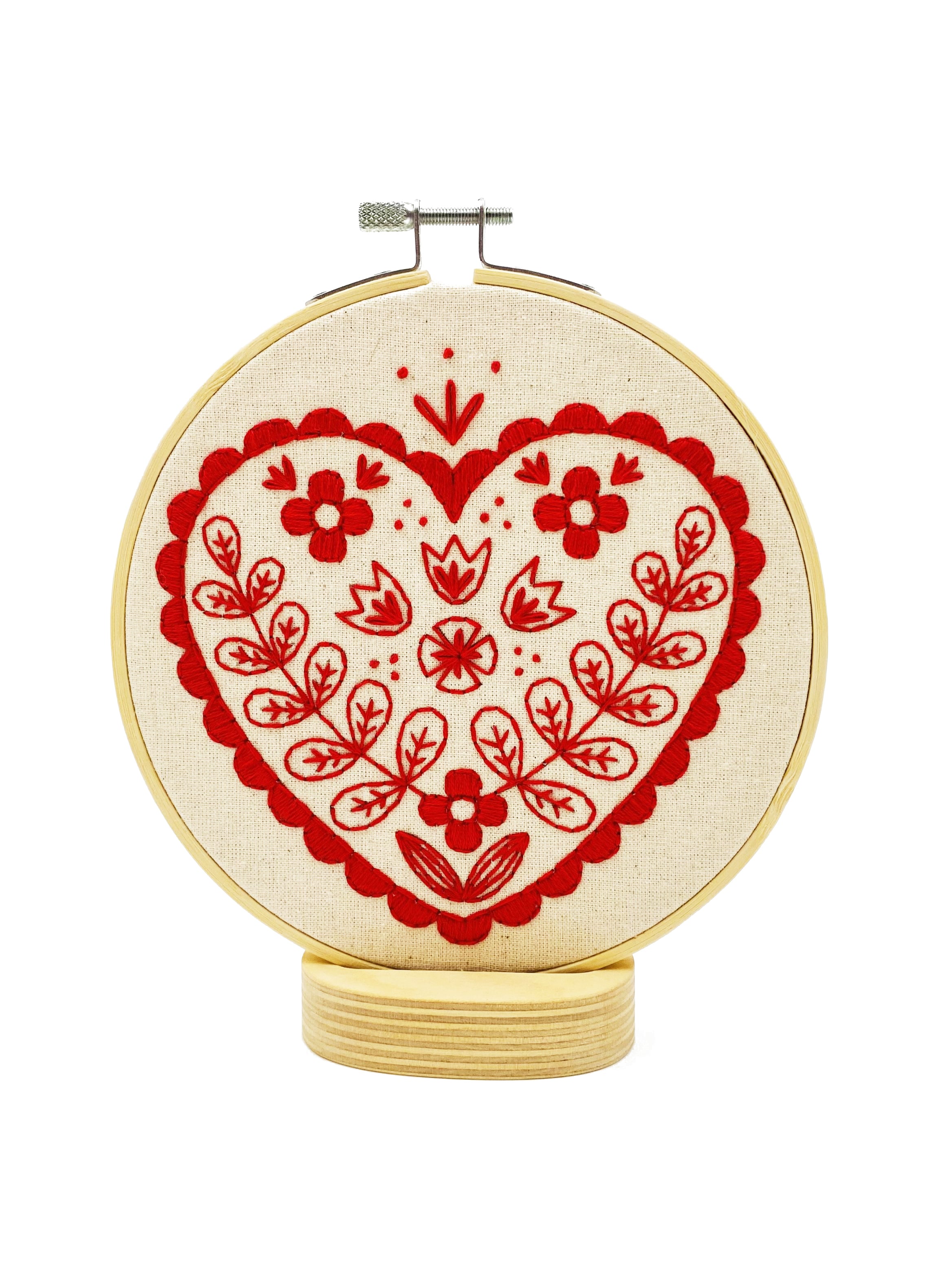 Nordic Heart Complete Embroidery Kit – Hook, Line & Tinker - modern ...