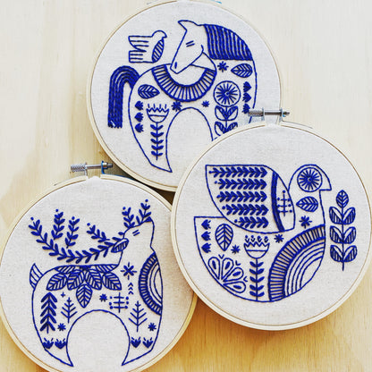 Hygge Dove Complete Embroidery Kit
