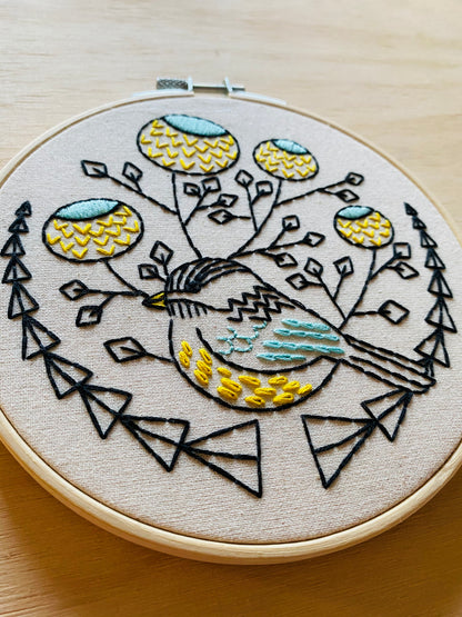 Pre-Printed Fabric: Chickadee