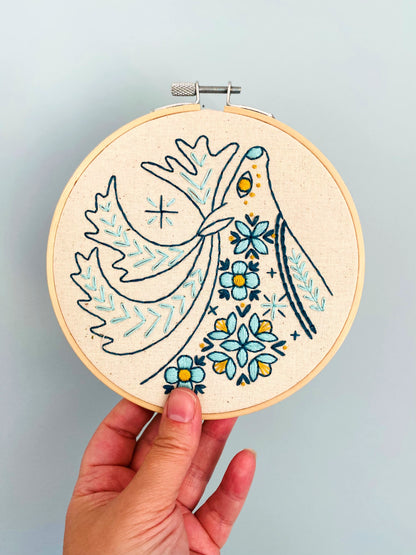Pre-Printed Fabric: Folk Caribou