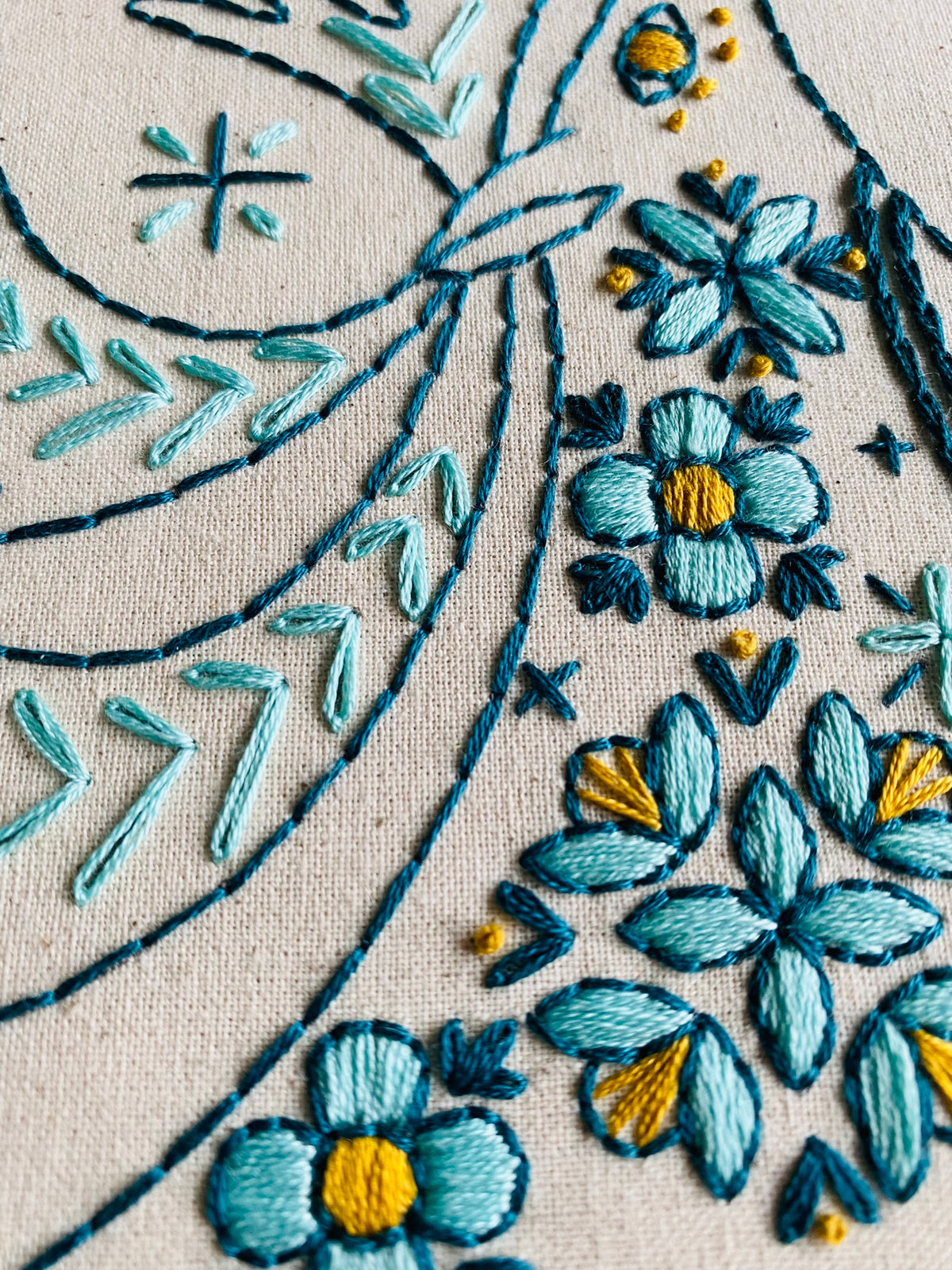 Pre-Printed Fabric: Folk Caribou