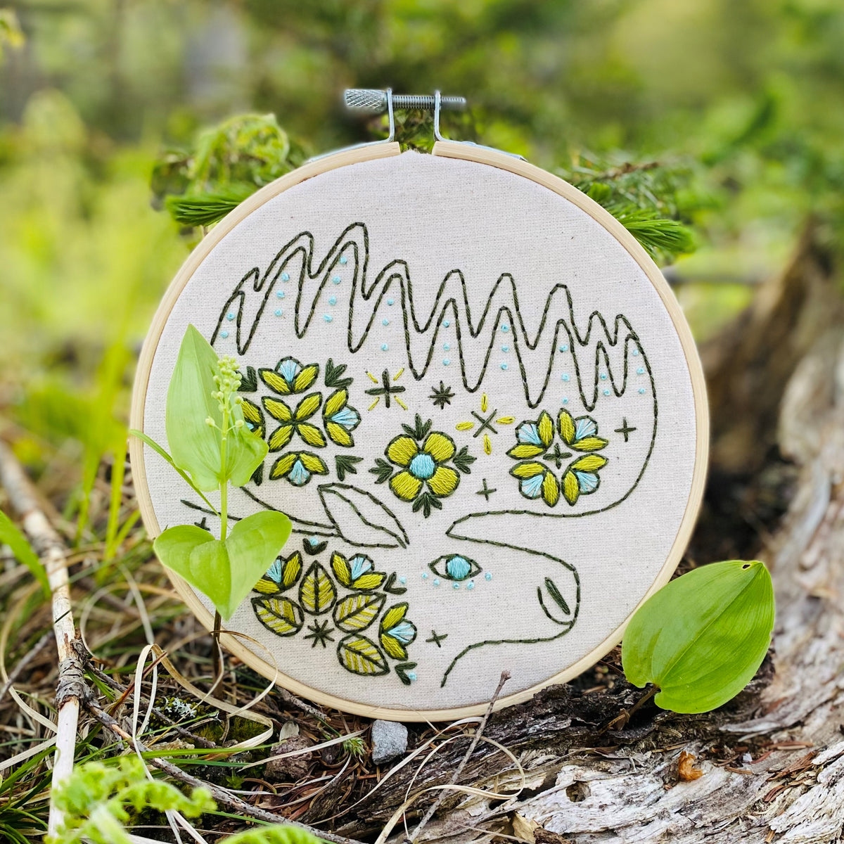 Pre-Printed Fabric: Folk Moose