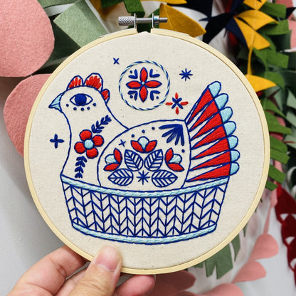 Pre-Printed Fabric: French Hen
