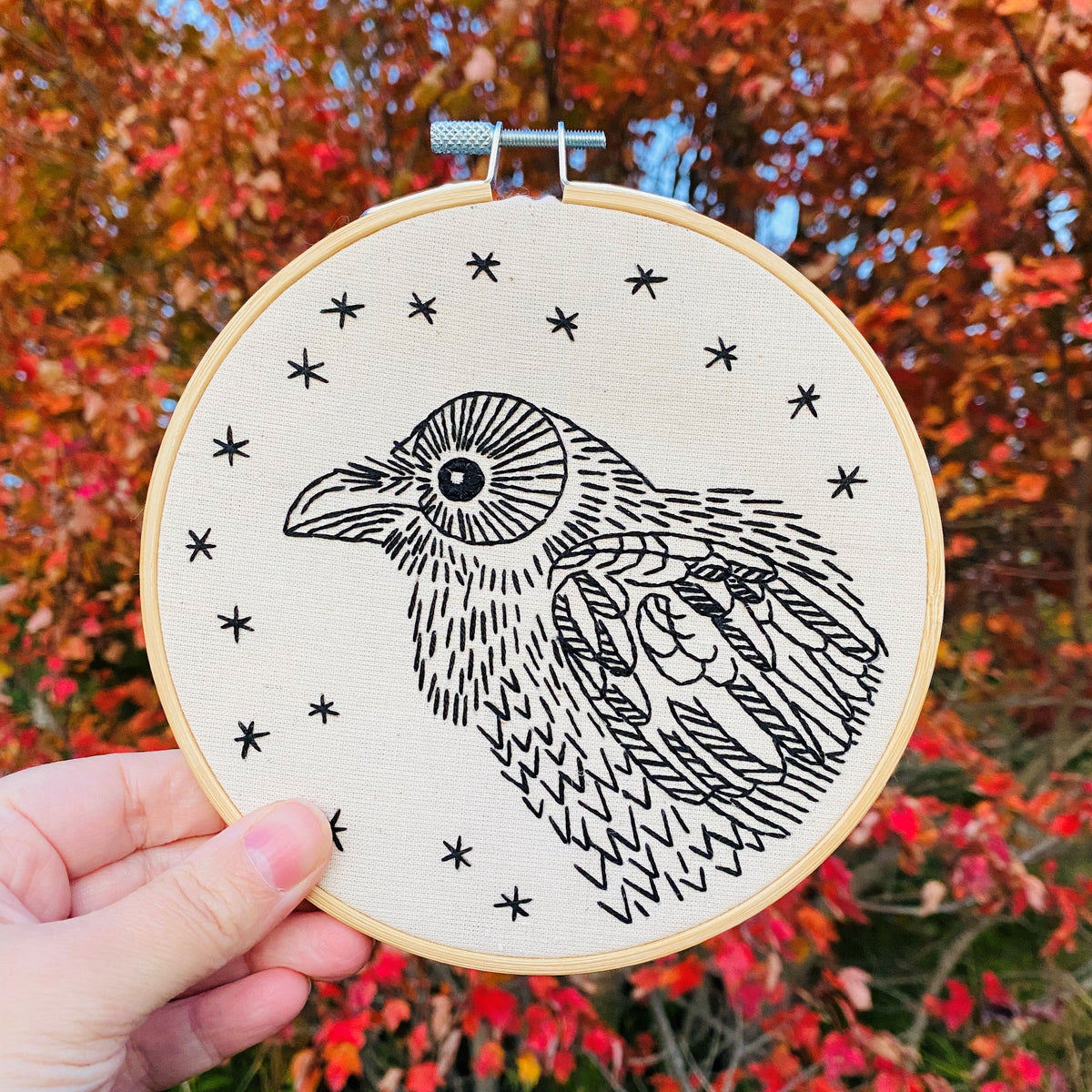 Pre-Printed Fabric Raven - Nevermore