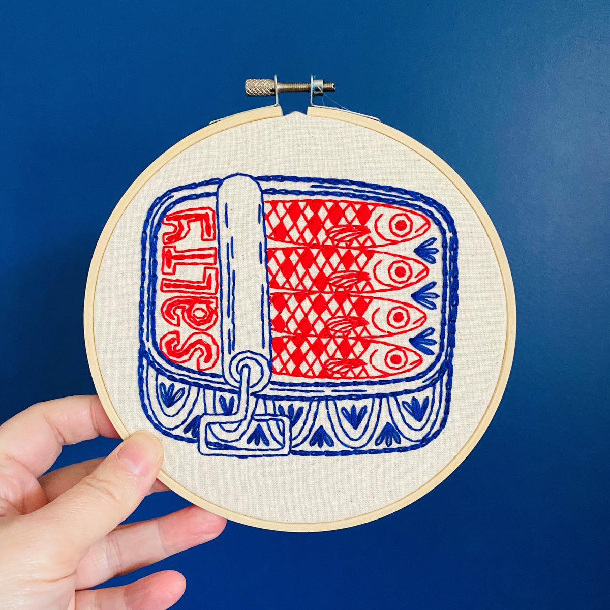 Pre-Printed Fabric: Sardines