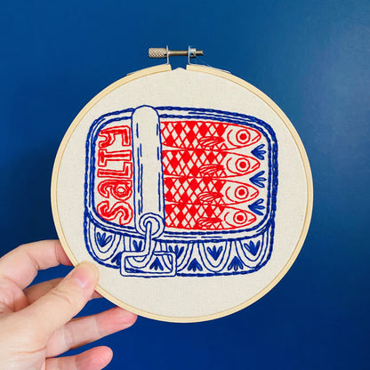 Pre-Printed Fabric: Sardines