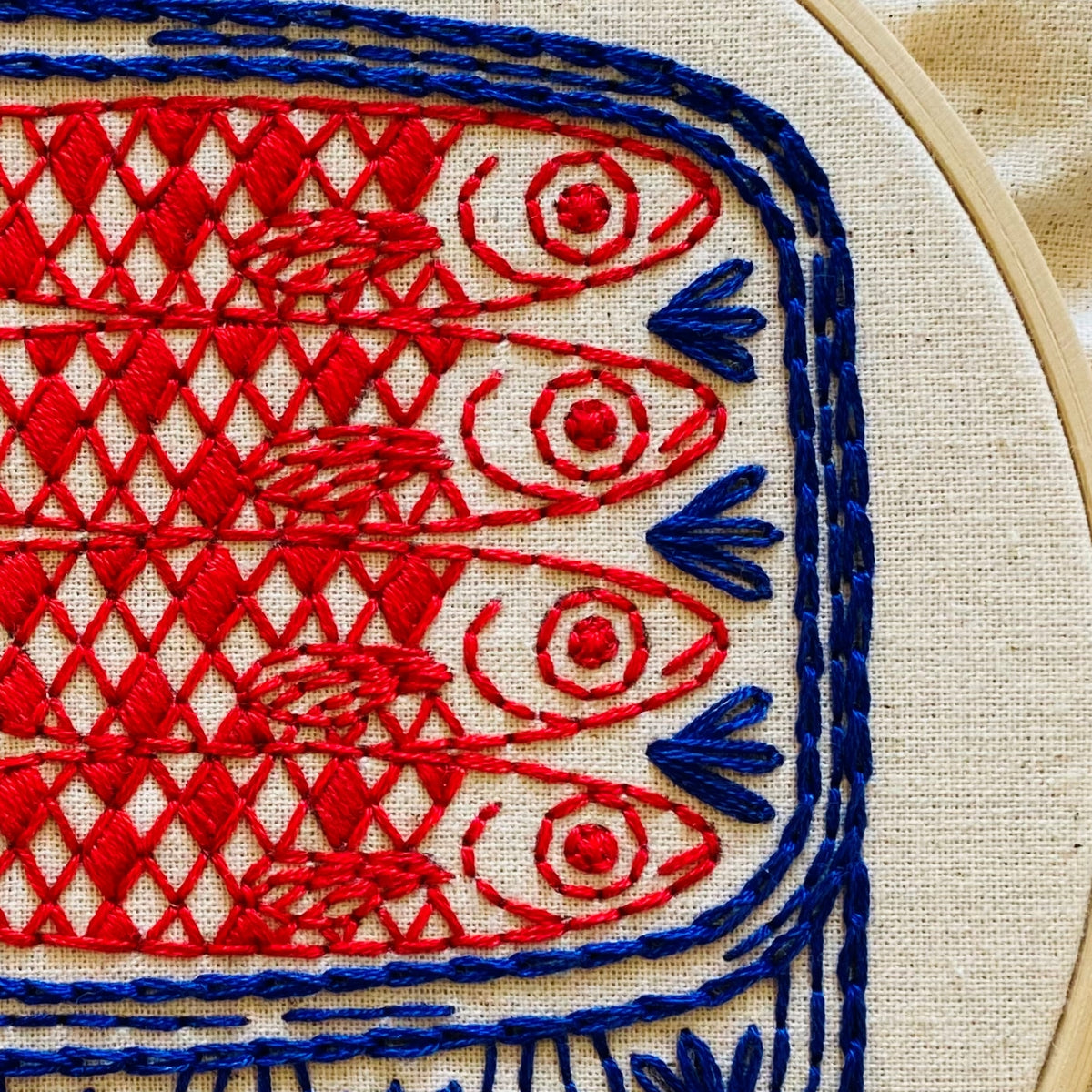 Pre-Printed Fabric: Sardines