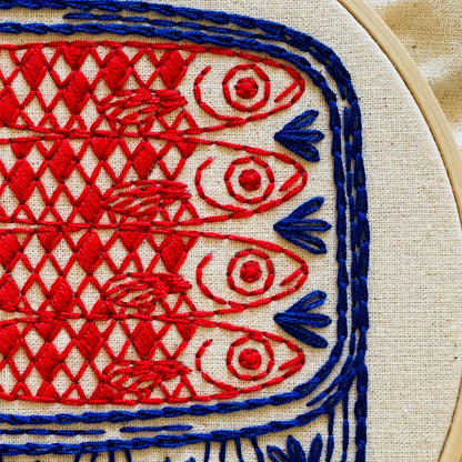 Pre-Printed Fabric: Sardines