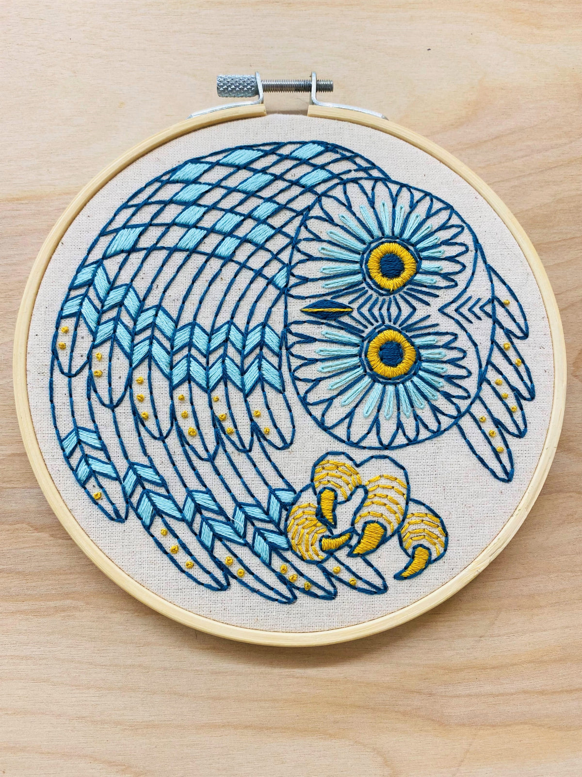 Pre-Printed Fabric: Saw Whet Owl