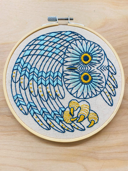Pre-Printed Fabric: Saw Whet Owl