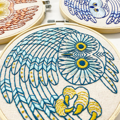 Pre-Printed Fabric: Saw Whet Owl